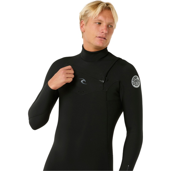 2026 Rip Curl Mens Dawn Patrol 3/2mm Chest Zip Wetsuit 16RMFS - Black